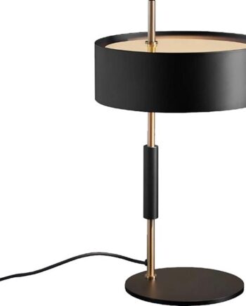 Oluce 1953 Bordlampe Sort Satin Guld