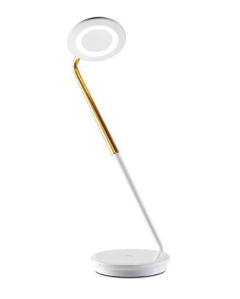 Pablo Pixo Plus Bordlampe Hvid Messing