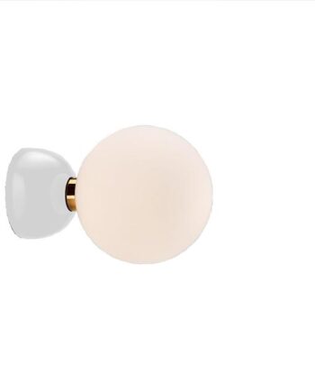 Parachilna Aballs Væg Loftlampe Lille Hvid