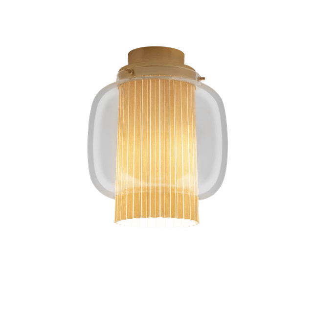 Parachilna Manila Pe Loftlampe Messing Transparent