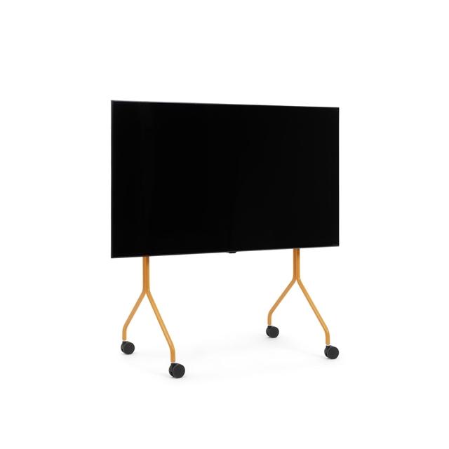 Pedestal Moon Rollin Tv Stander Apricot