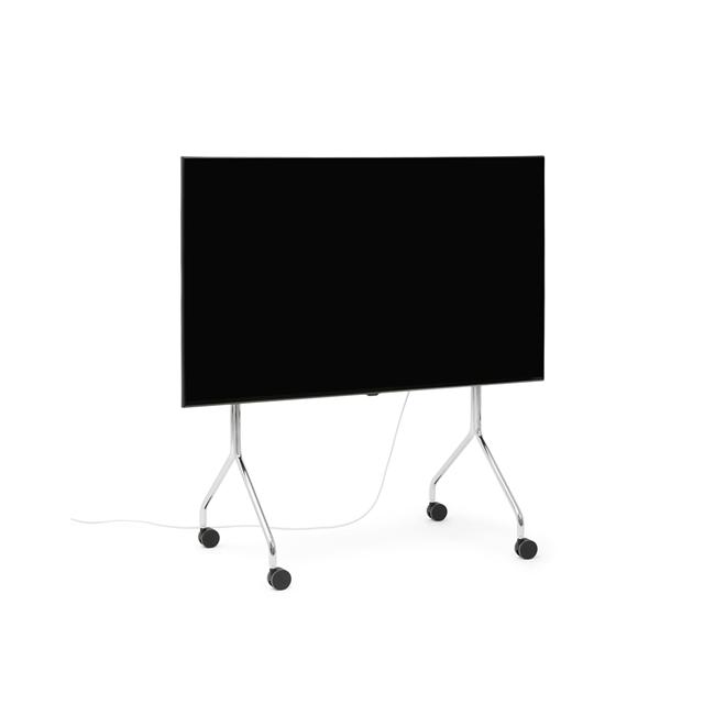 Pedestal Moon Rollin Tv Stander Krom