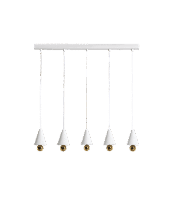 Petite Friture Cherry Led Pendel System Lineær   Stk  Ekstra Lille Hvid