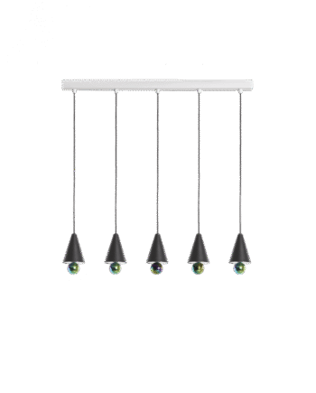 Petite Friture Cherry Led Pendel System Lineær   Stk  Ekstra Lille Sort