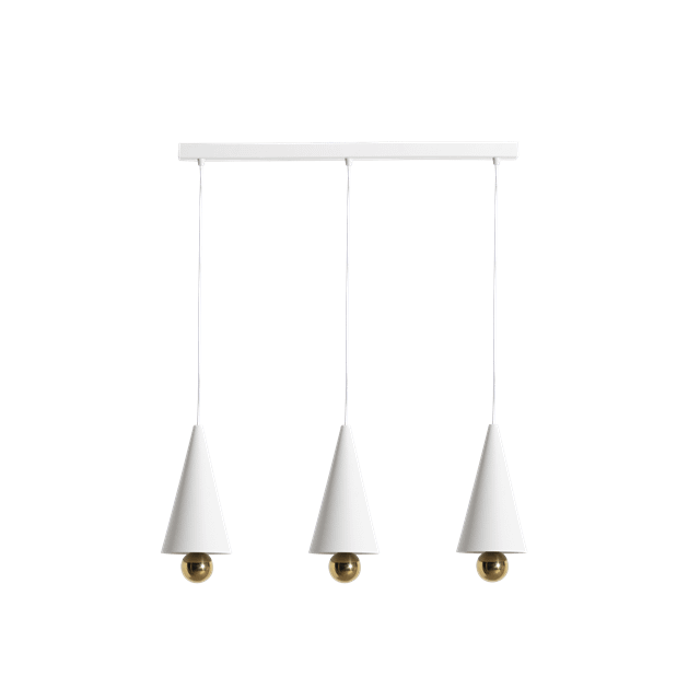 Petite Friture Cherry Led Pendel System Lineær Stk Lille Hvid