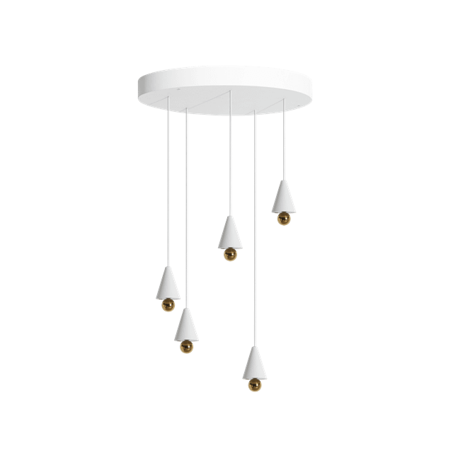 Petite Friture Cherry Led Pendel System Rund Stk Ekstra Lille Hvid