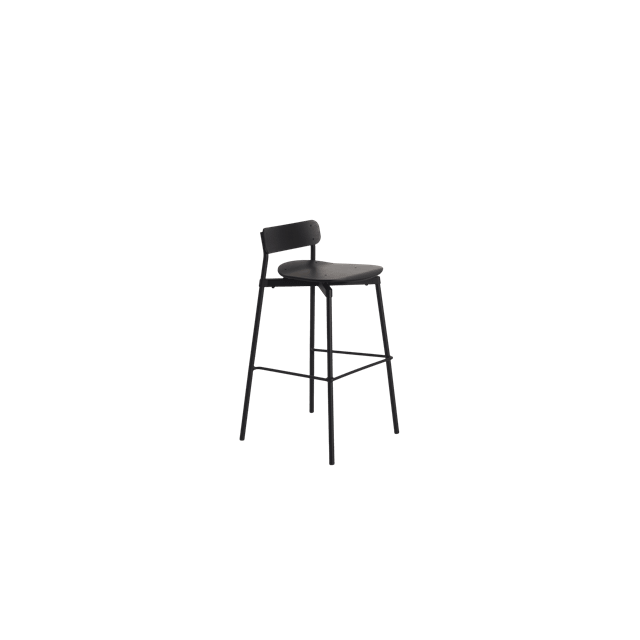 Petite Friture Fromme Bois H75 Barstol Sort