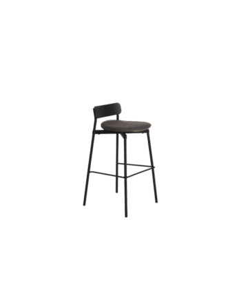 Petite Friture Fromme Bois H75 Barstol Tissu Sort