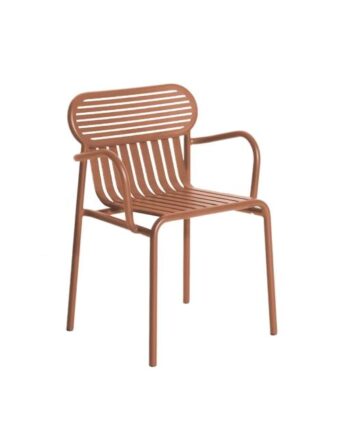 Petite Friture Week-end Spisebordsstol Med Armlæn Terracotta