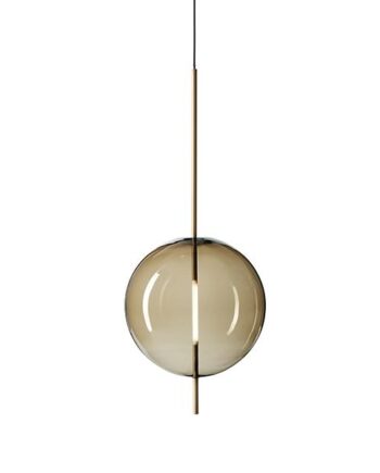 Pholc Kandinsky 45 Pendel Røget Brunt Glas   Messing