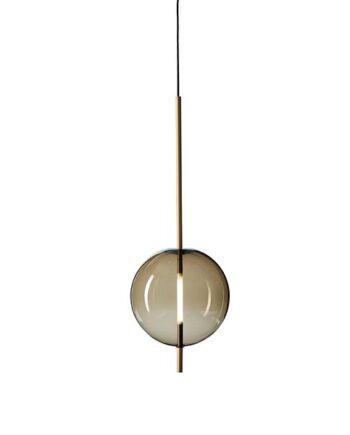 Pholc Kandinsky 30 Pendel Røget Brunt Glas   Messing