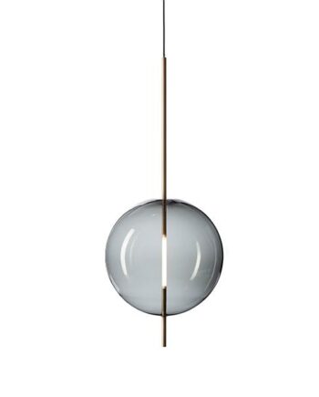 Pholc Kandinsky 45 Pendel Røget Gråt Glas   Messing