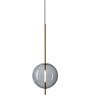Pholc Kandinsky 30 Pendel Røget Gråt Glas   Messing