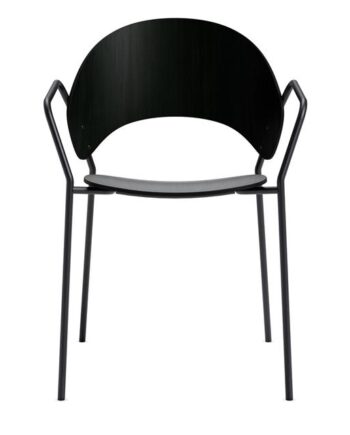 Please Wait To Be Seated Dosina Spisebordsstol Med Armlæn Eg Sort