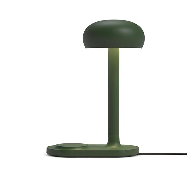 Please Wait To Be Seated Emendo Bordlampe Med Qi Tråsløs Oplader Emerald Green