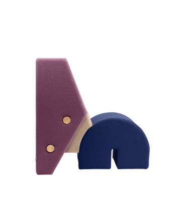 Please Wait To Be Seated Keystone Lænestol Fig Puple Off White Navy Blå