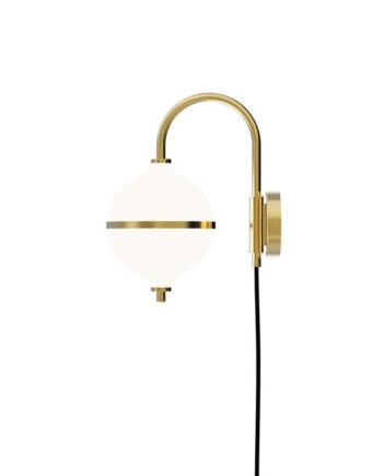Rebello Decor Eternal Moonlight Væglampe ø15 Sort Ledning