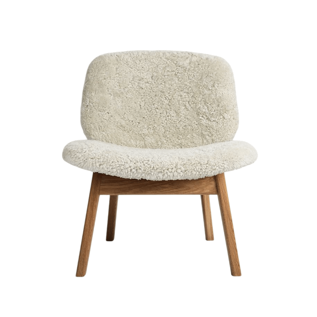 Ro Collection Pandora Lænestol Polstret Olieret Eg Sheepskin Moonlight