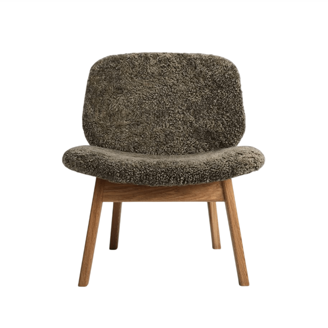 Ro Collection Pandora Lænestol Polstret Olieret Eg Sheepskin Sahara