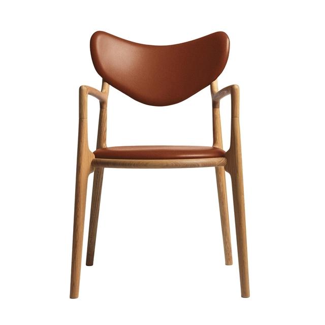 Ro Collection Salon Spisebordsstol Polstret Olieret Eg Calvados Læder