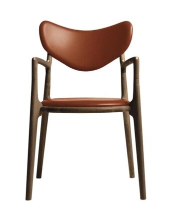 Ro Collection Salon Spisebordsstol Polstret Røget Eg Calvados Læder
