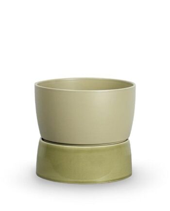 Ro Collection Two Tone Planter Krukke Stor Artichoke Green