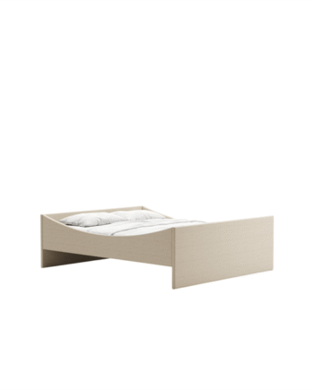 Rye Curved Sengestel 140x200 Lys Beige