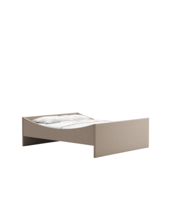 Rye Curved Sengestel 140x200 Mørk Beige