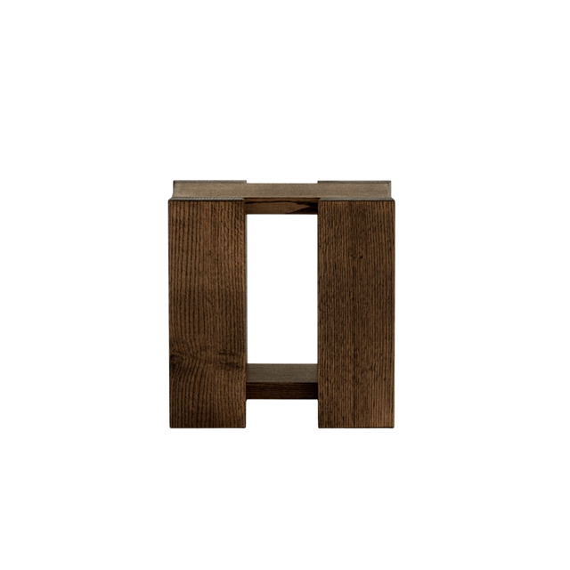 Rye Etagére Sidebord Medium Røget Rød Egetræ