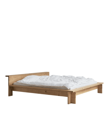 Rye Hem Sengestel 140x200 Olieret Rød Egetræ
