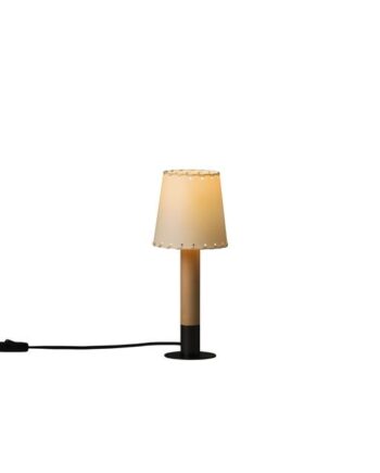 Santa   Cole Básica Mínima Bordlampe Beige Birk Bronze