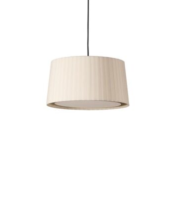 Santa   Cole Gt6 Pendel Natural Rosette Nikkel Ledning Sort