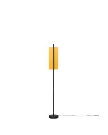 Santa   Cole Lámina Dorada 45 Gulvlampe Guld Sort