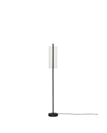 Santa   Cole Lámina 45 Gulvlampe Hvid Sort