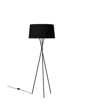 Santa   Cole Trípode G5 Gulvlampe Sort