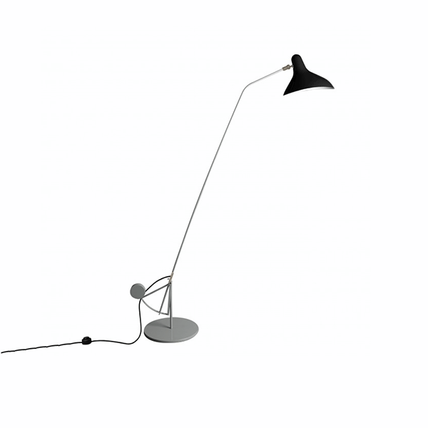 Schottlander Mantis Bs1 Grå-grøn Og Sort Gulvlampe Rundfod