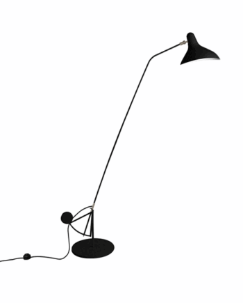 Schottlander Mantis Bs1   Sort Gulvlampe Rundfod