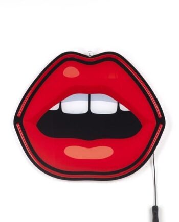 Seletti Blow Mouth Led Væglampe Rød