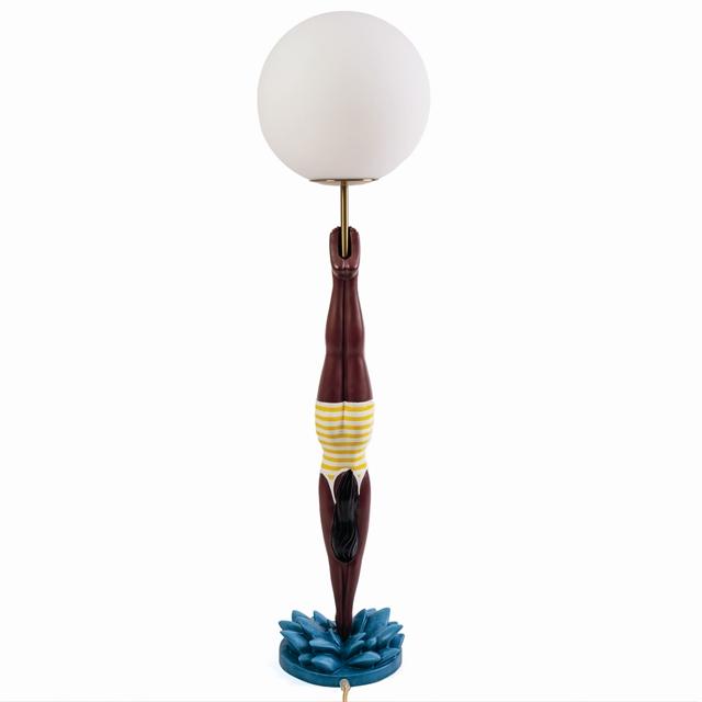 Seletti Lady Diver Bordlampe Gul Multifarvet