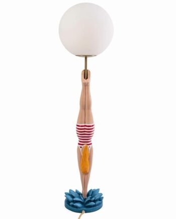 Seletti Lady Diver Bordlampe Rød Multifarvet