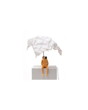 Seletti Love Is   Verb Max And Roberta Bordlampe Hvid Multifarvet