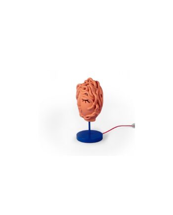 Seletti Magna Graecia Collection Medusa Mask Bordlampe Terracotta Blå