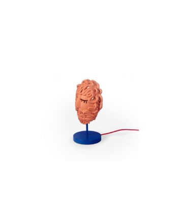 Seletti Magna Graecia Collection Ulysse Mask Bordlampe Terracotta Blå