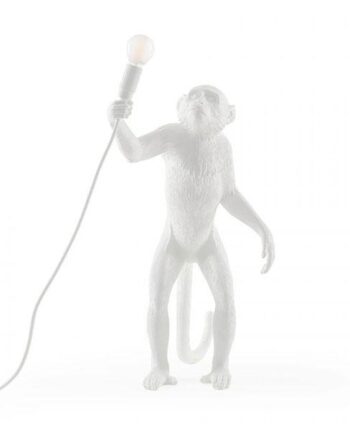 Seletti Monkey Standing Bordlampe Hvid
