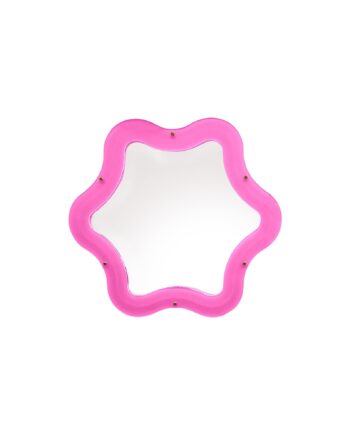 Seletti Supercurve Tiny Flower Spejl Pink