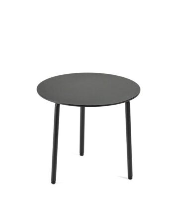 Serax August Sidebord Rundt   Sort