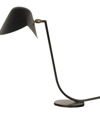 Serge Mouille Antony Skrivebordslampe Sort