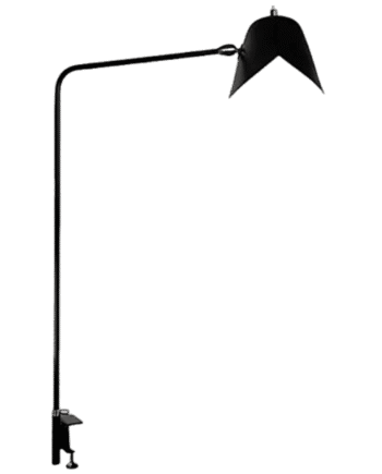 Serge Mouille Simple Agrafée Skrivebordslampe Sort
