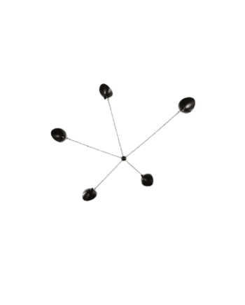 Serge Mouille Spider   Fixed Arms Væglampe Sort