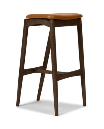 Sibast Furniture No   Barstol 65 Uden Ryg Mørk Olieret Eg Cognac